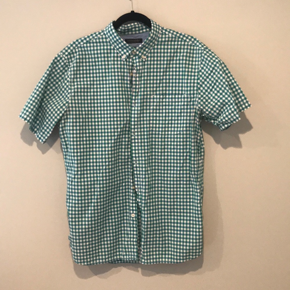 Checkered Banana Republic Grant Fit shirt